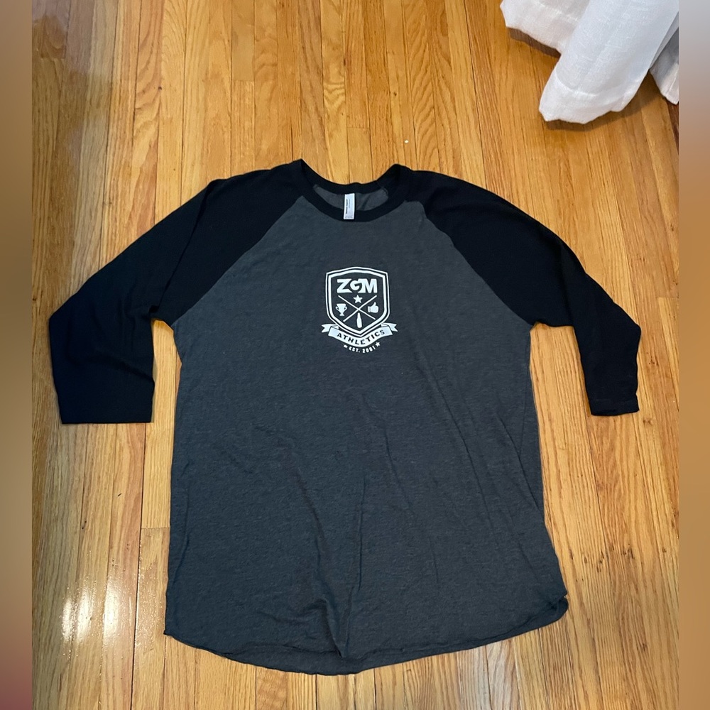 ⚡️ZGM Athletics Raglan Shirt 3/4” Sleeve 50/50 American Apparel US XL Mint ⚡️